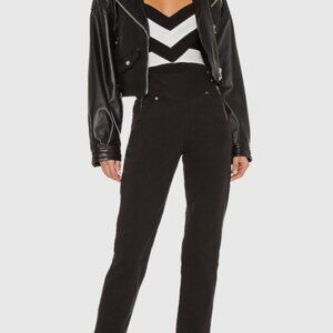 Designer Noam Black Double Zip Jeans sz 27